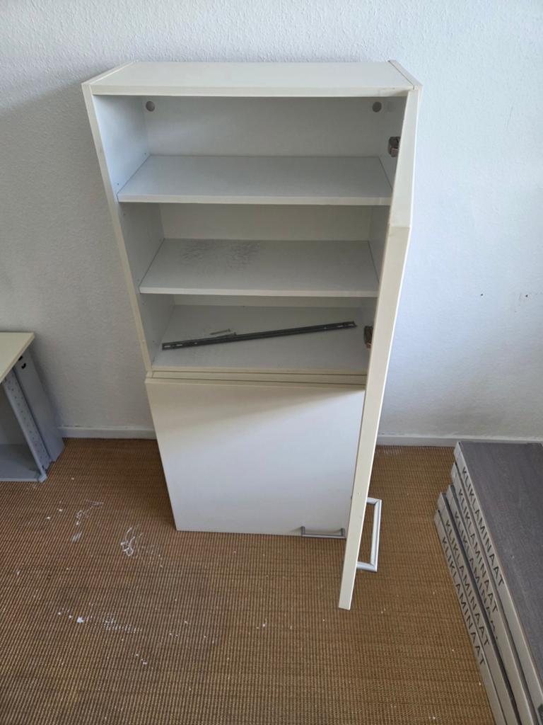 2x bovenkasten keuken (gebroken wit), Huis en Inrichting, Keuken | Keukenelementen, Ophalen, Gebruikt, Wit, 50 tot 100 cm
