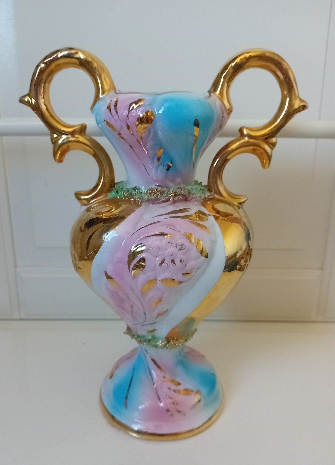 Geweldige rococo vaas Italy, Ophalen of Verzenden