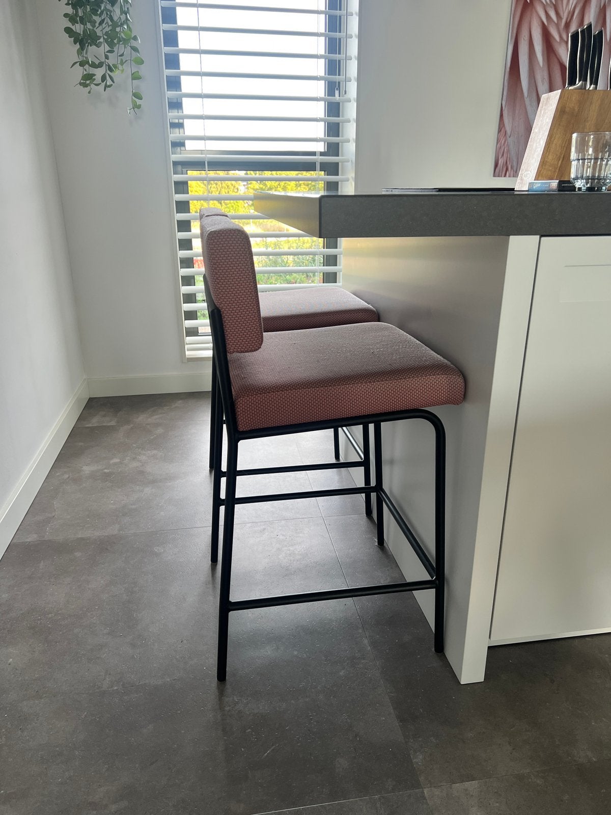 Fest counter barkrukken 2 stuks, Huis en Inrichting, Ophalen, Gebruikt, Met voetsteun, 60 tot 90 cm