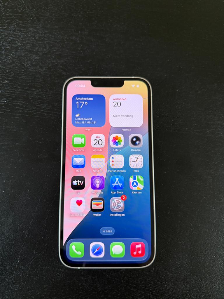 Apple Iphone 14 - Wit - 128GB - 100%, 128 GB, Wit, Ophalen of Verzenden, Zo goed als nieuw