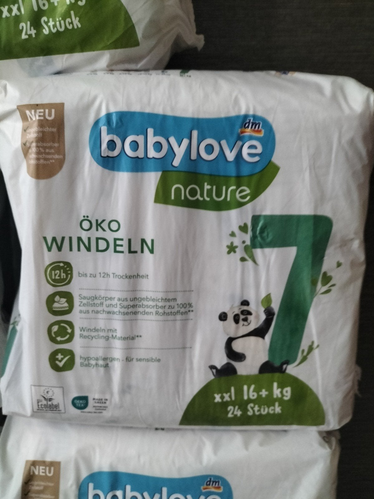Ecologische maat 7 (XXL 16+ kg) - ongeveer 115 stuks, Ophalen of Verzenden, Gebruikt