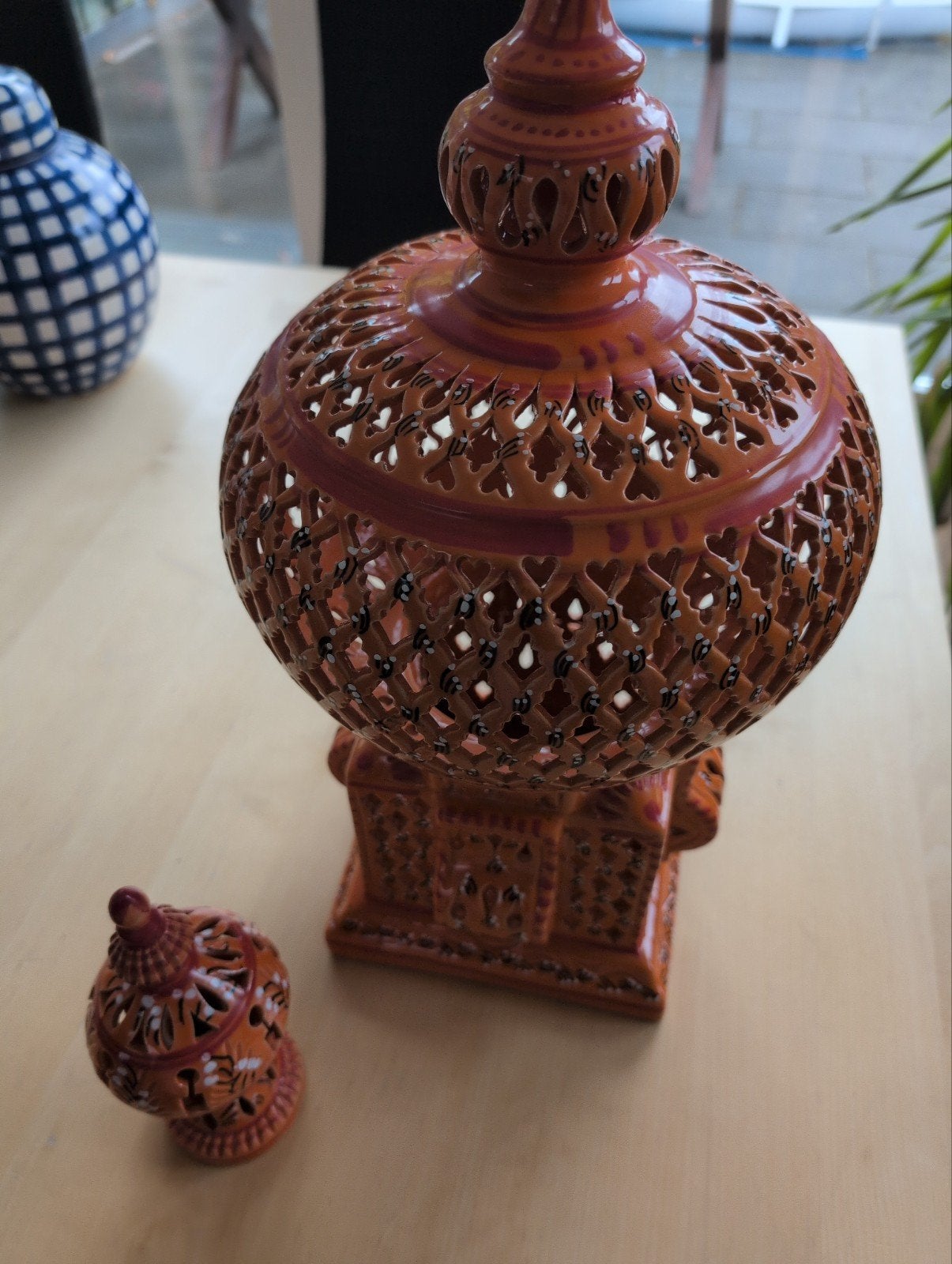 Tunesische decoratieve lantaarn/lamp - 44cm hoog, Ophalen