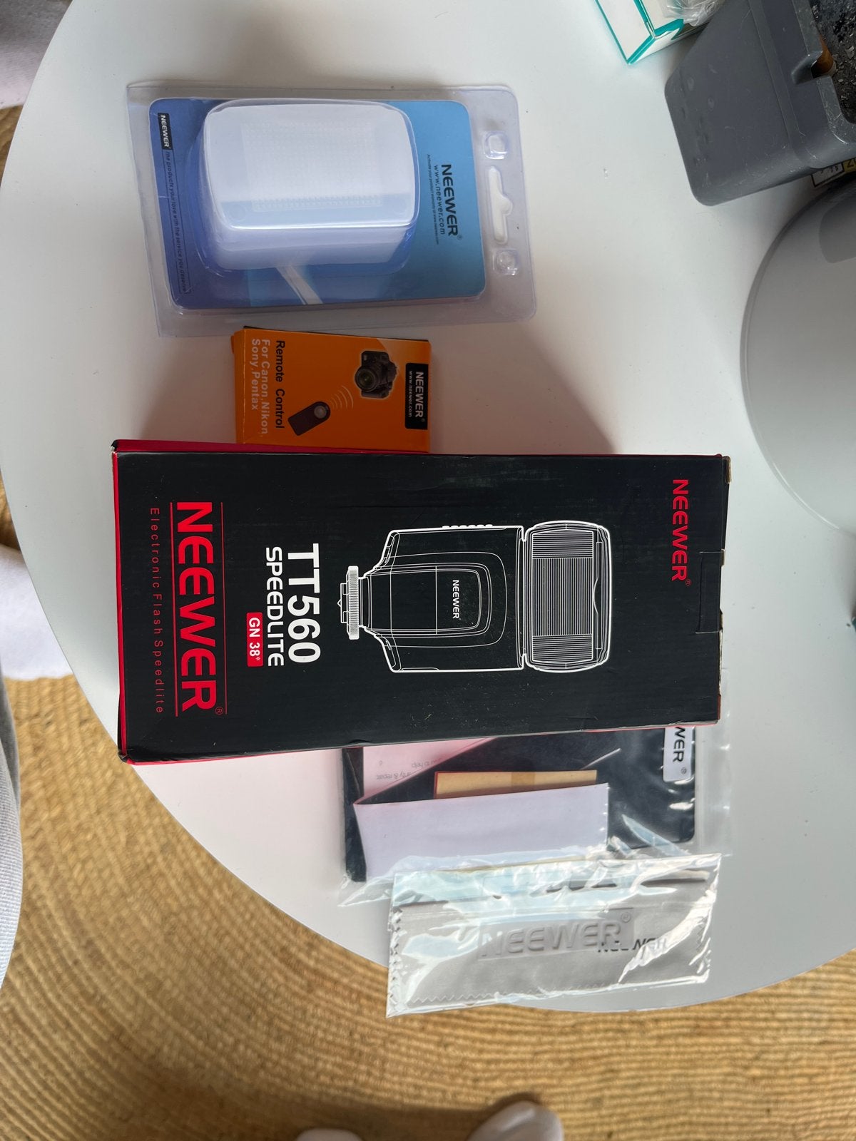 Neewer TT560 Speedlite flitser met accessoires, Canon, Diffuser, Verzenden, Externe flitser
