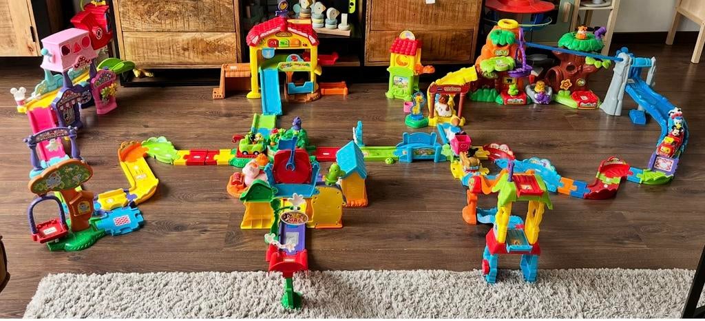 Zoef Zoef Dieren & ToetToet Auto's set + uitbreidingen, Kinderen en Baby's, Speelgoed | Vtech, Ophalen, Zo goed als nieuw