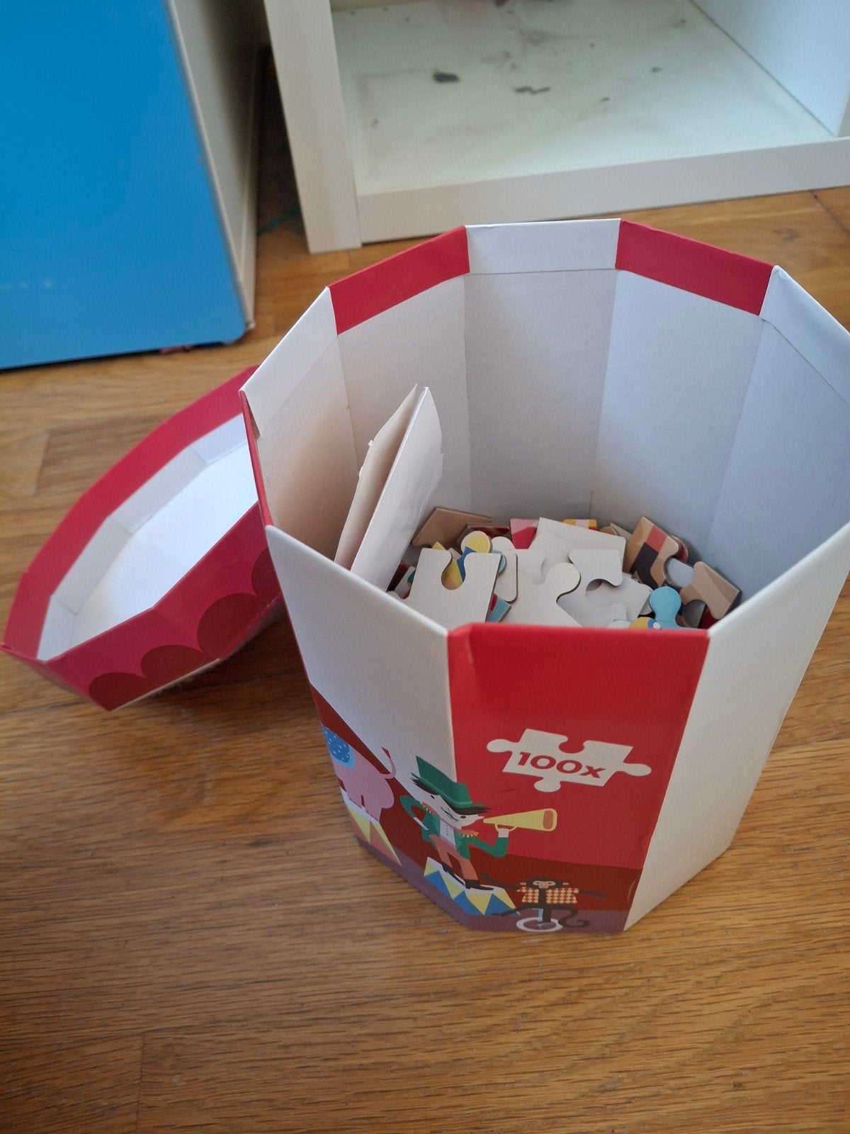 Hema Circus Puzzel 100 stukjes, Kinderen en Baby's, Ophalen of Verzenden, 10 tot 50 stukjes, Gebruikt, 4 tot 6 jaar