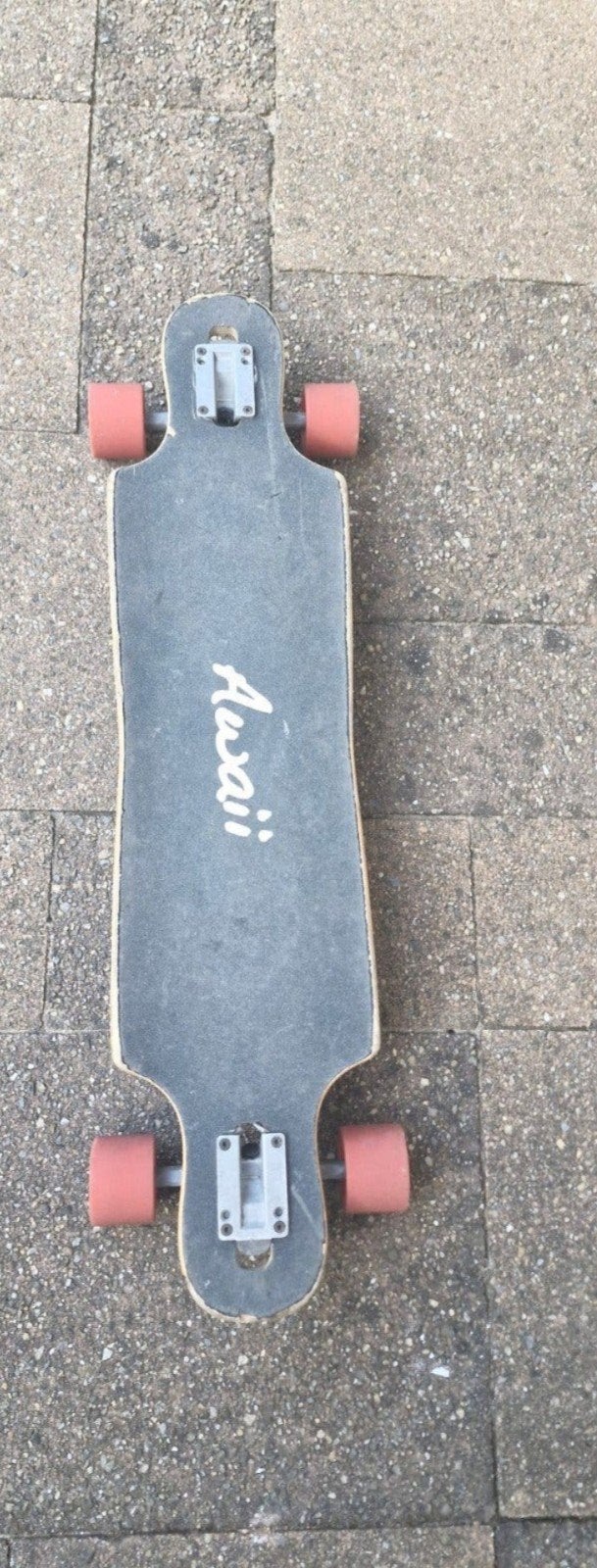 Awaii Longboard - Blauw design, rode wielen, Ophalen, Gebruikt, Overige typen, Longboard