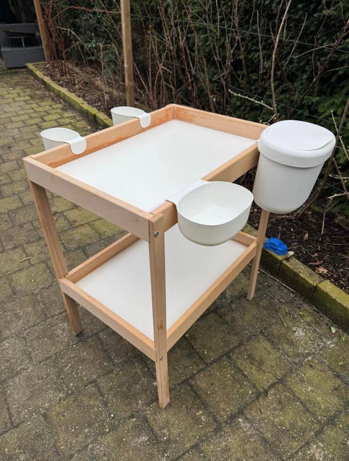IKEA Verschoontafel met afvalemmer en opbergvakjes, Kinderen en Baby's, Badjes en Verzorging, Ophalen, Gebruikt, Overige typen