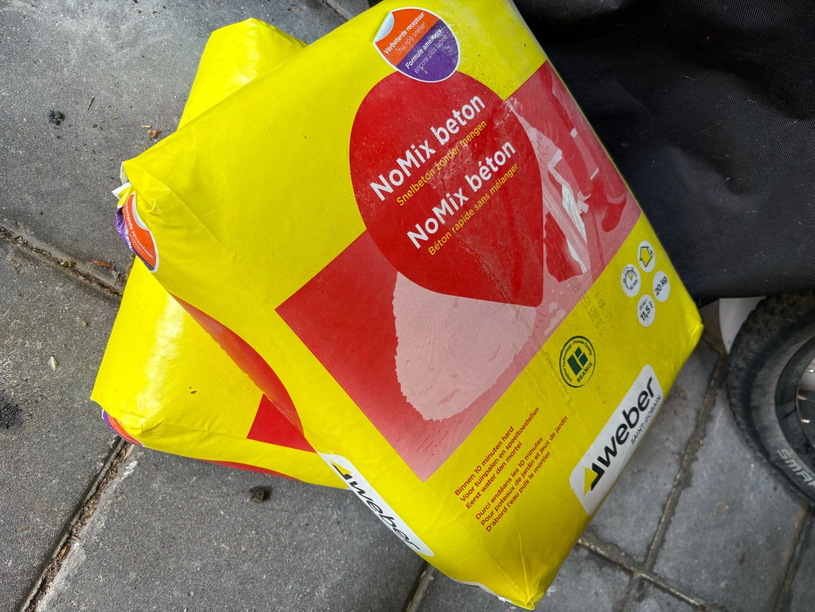 Weber NoMix Beton - Snelbeton 20kg (2 zakken), Doe-het-zelf en Verbouw, Overige Doe-het-zelf en Verbouw, Ophalen of Verzenden