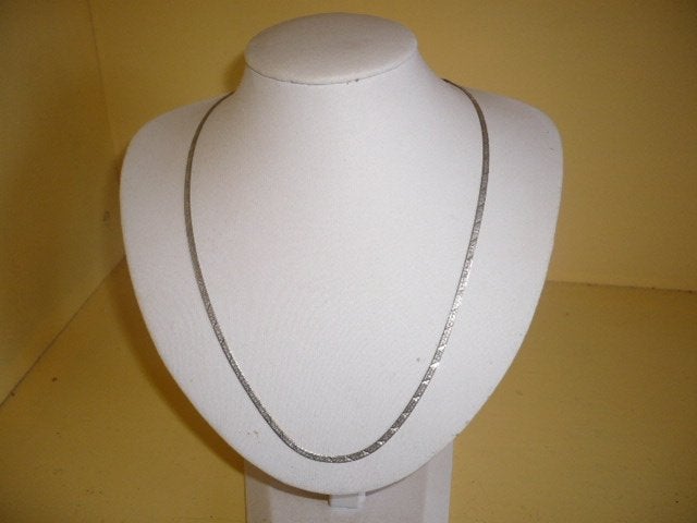 Mie18<> zilver collier, Verzenden, Nieuw, Zilver, Zilver