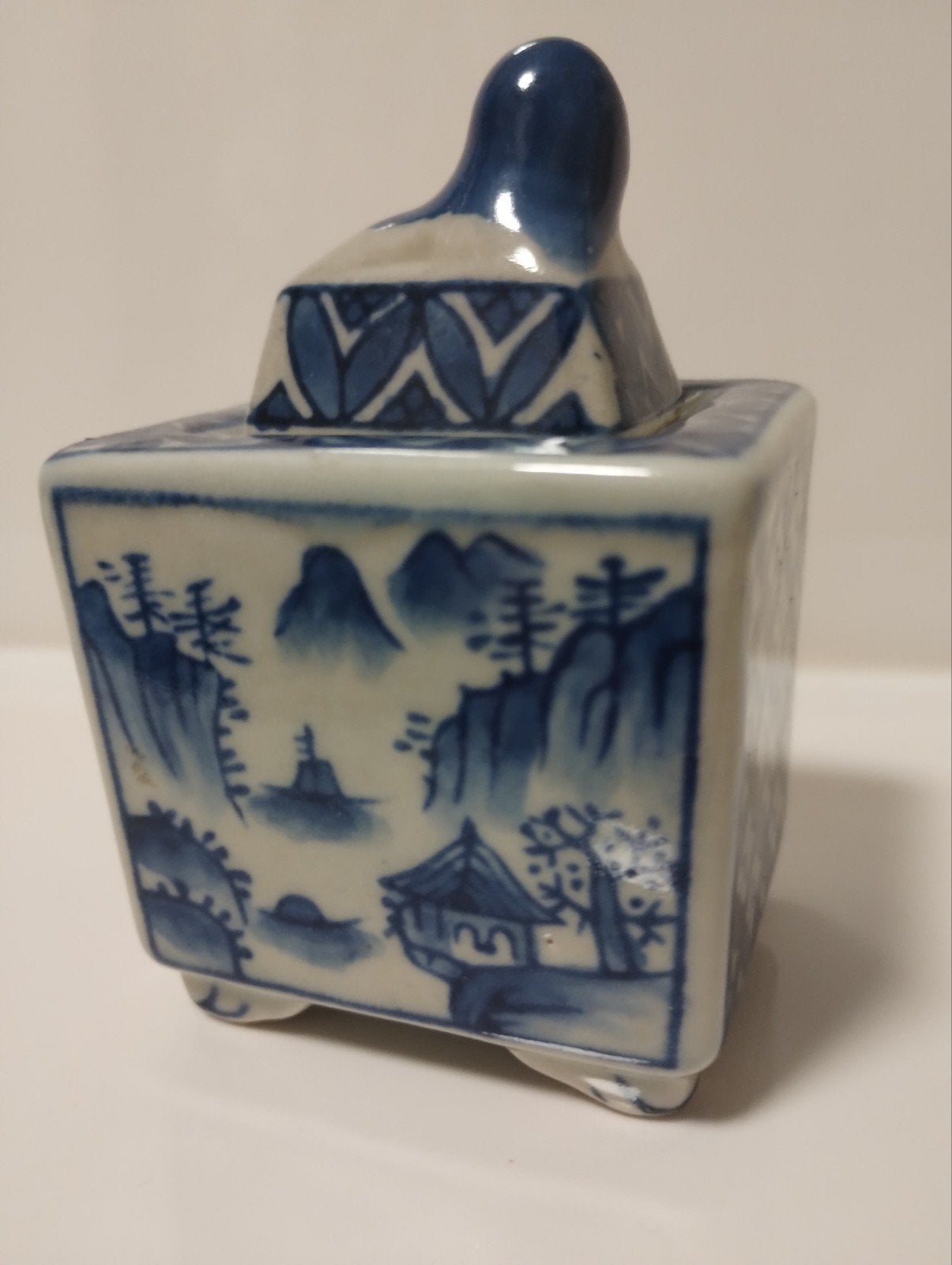 Chinees blauw wit porselein wierookbrander, Antiek en Kunst, Ophalen