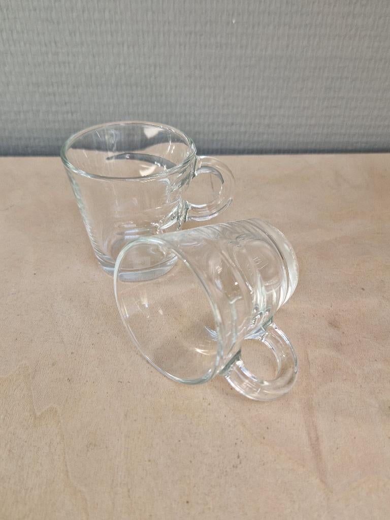 2 x Nespresso espresso kopje View glas ZGAN, Huis en Inrichting, Keuken | Servies, Ophalen of Verzenden, Zo goed als nieuw, Glas