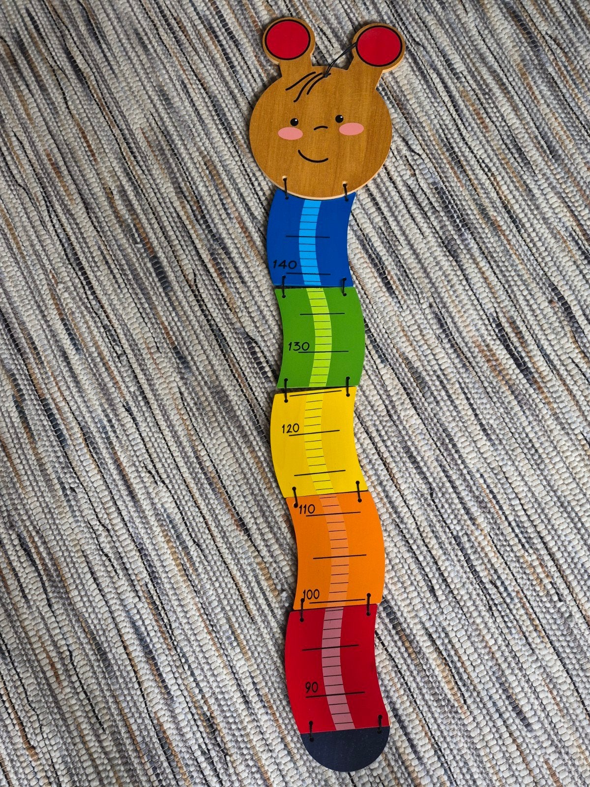 Houten groeimeter rups voor kinderen, Kinderen en Baby's, Speelgoed | Educatief en Creatief, Ophalen, Gebruikt, Ontdekken