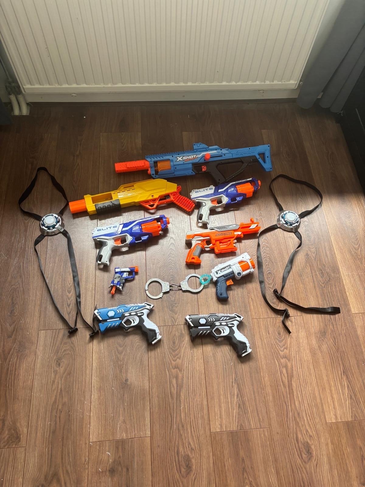 Nerf en laser game set, Kinderen en Baby's, Speelgoed | Overig, Ophalen, Gebruikt, Jongen of Meisje