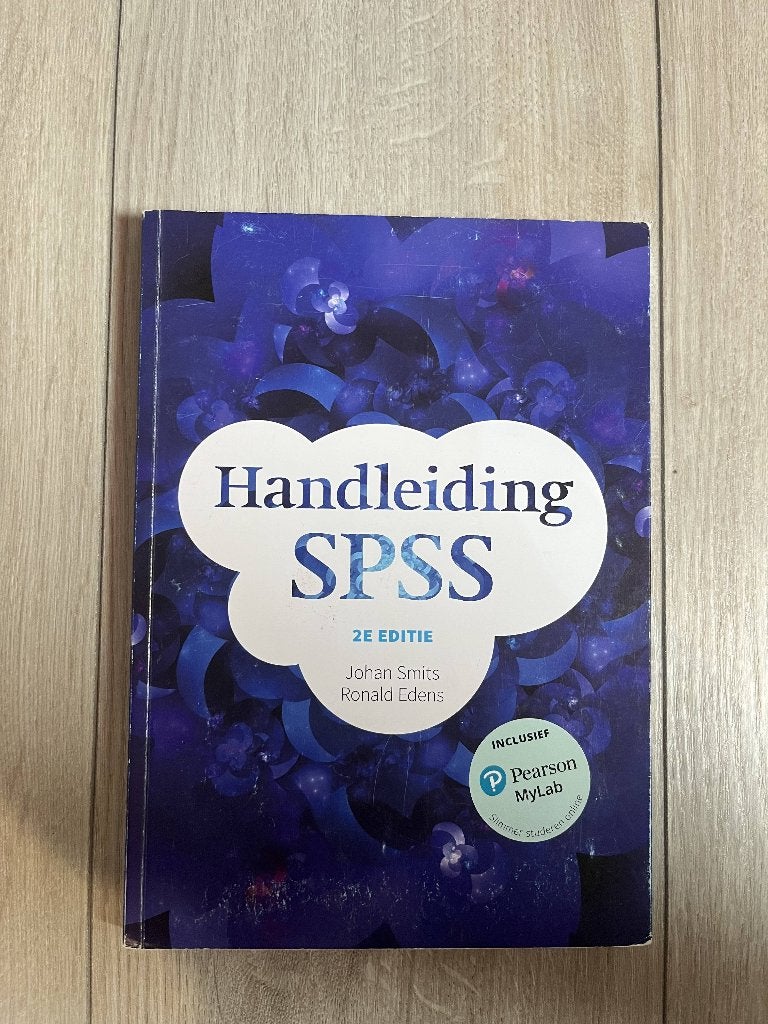 Handleiding SPSS, Pearson, Zo goed als nieuw, Beta, HBO