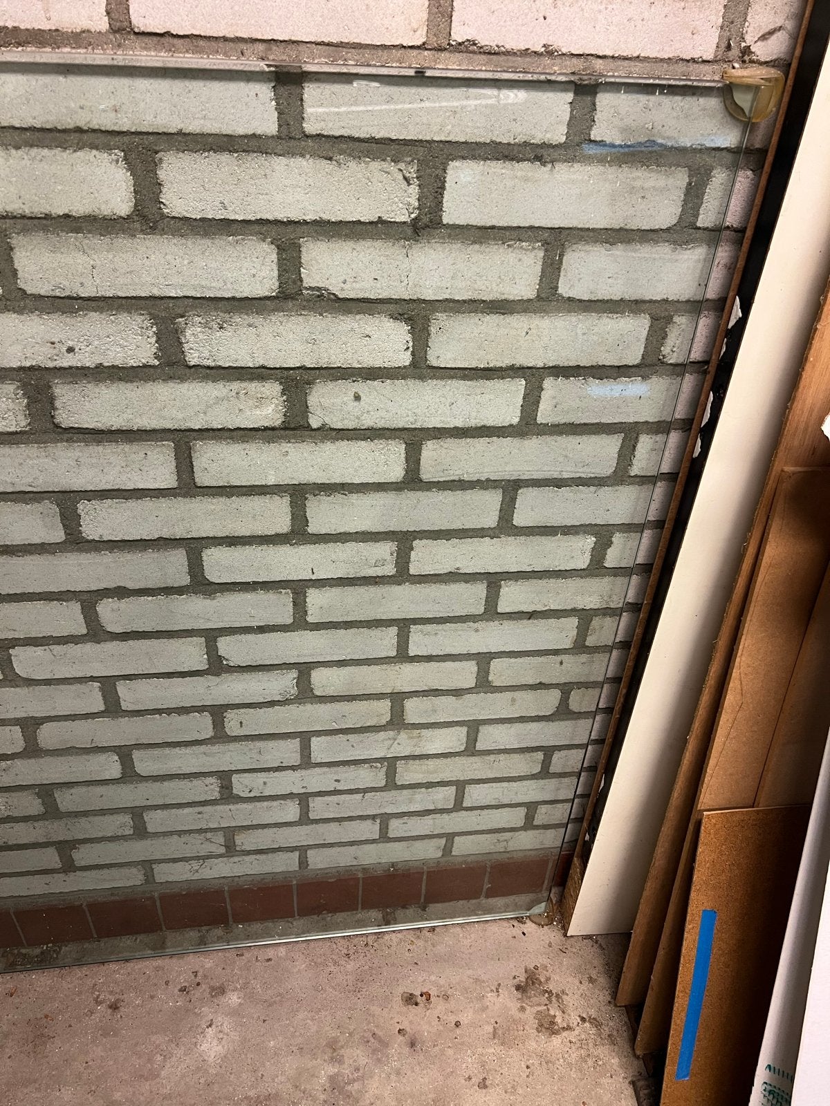 Geharde glazen salontafelblad 120x120 cm, 12mm dik, Huis en Inrichting, Tafels | Salontafels, Ophalen, Gebruikt, Vierkant, Glas