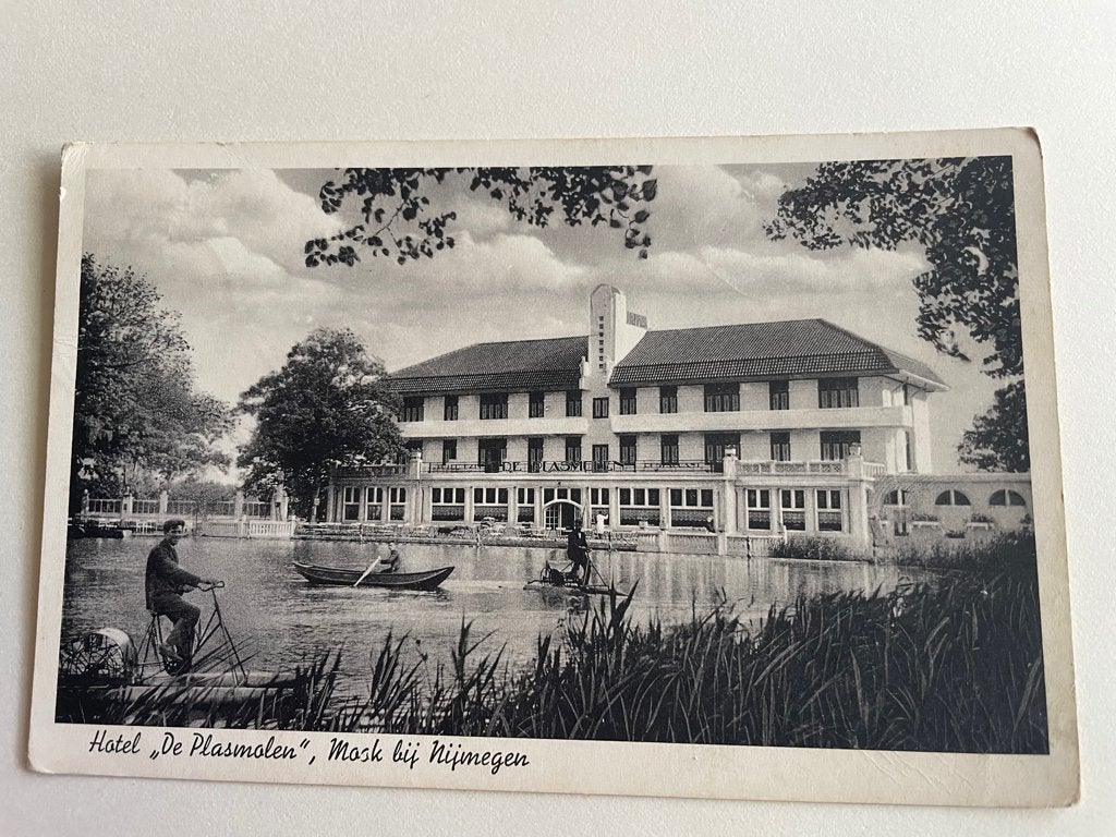 ansichtkaart van Mook, Hotel de Plasmolen bij Nijmegen., Verzenden, 1920 tot 1940, Limburg