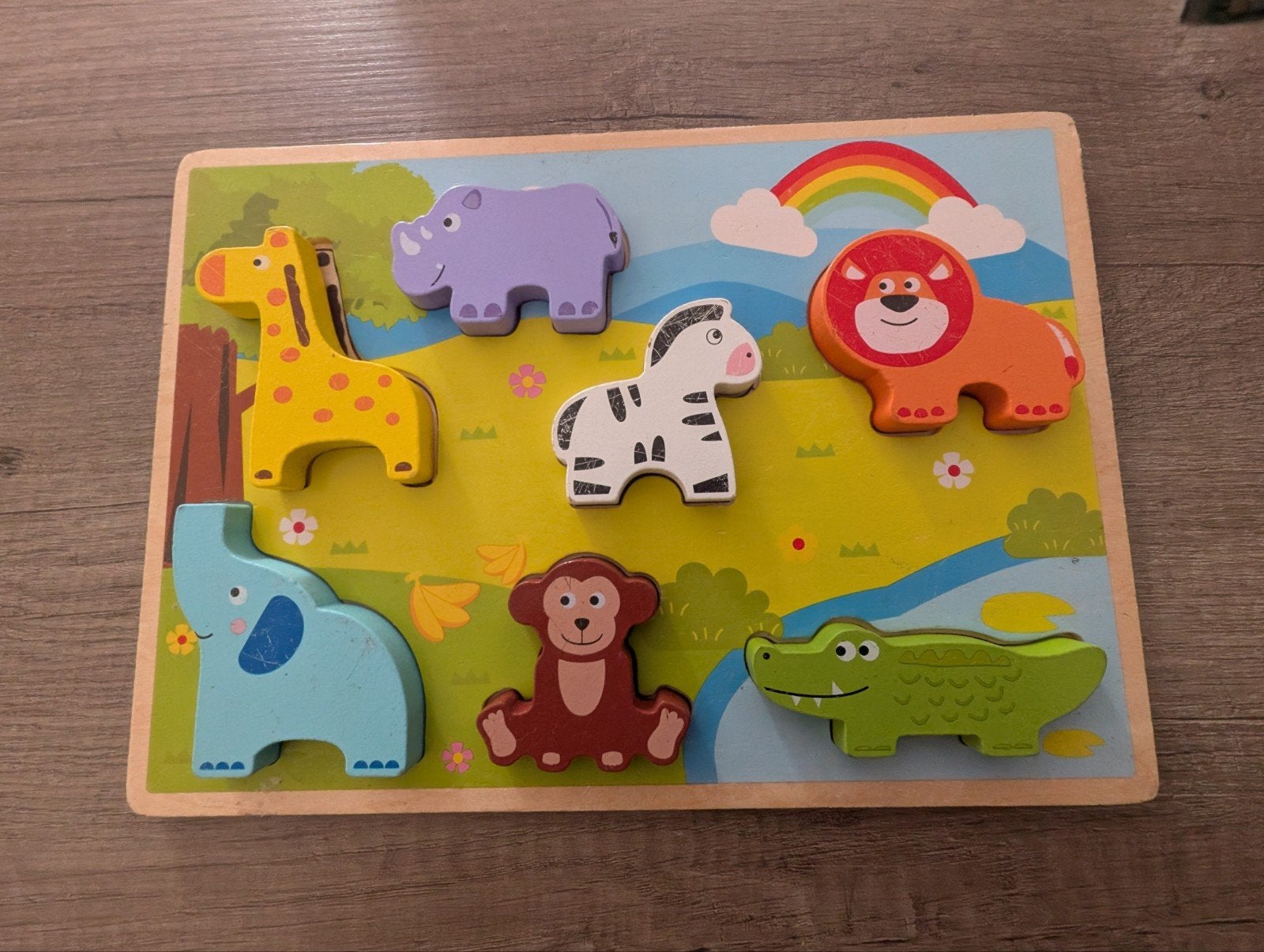 Houten Dieren Puzzel voor Kinderen, Ophalen, Gebruikt, Overige typen