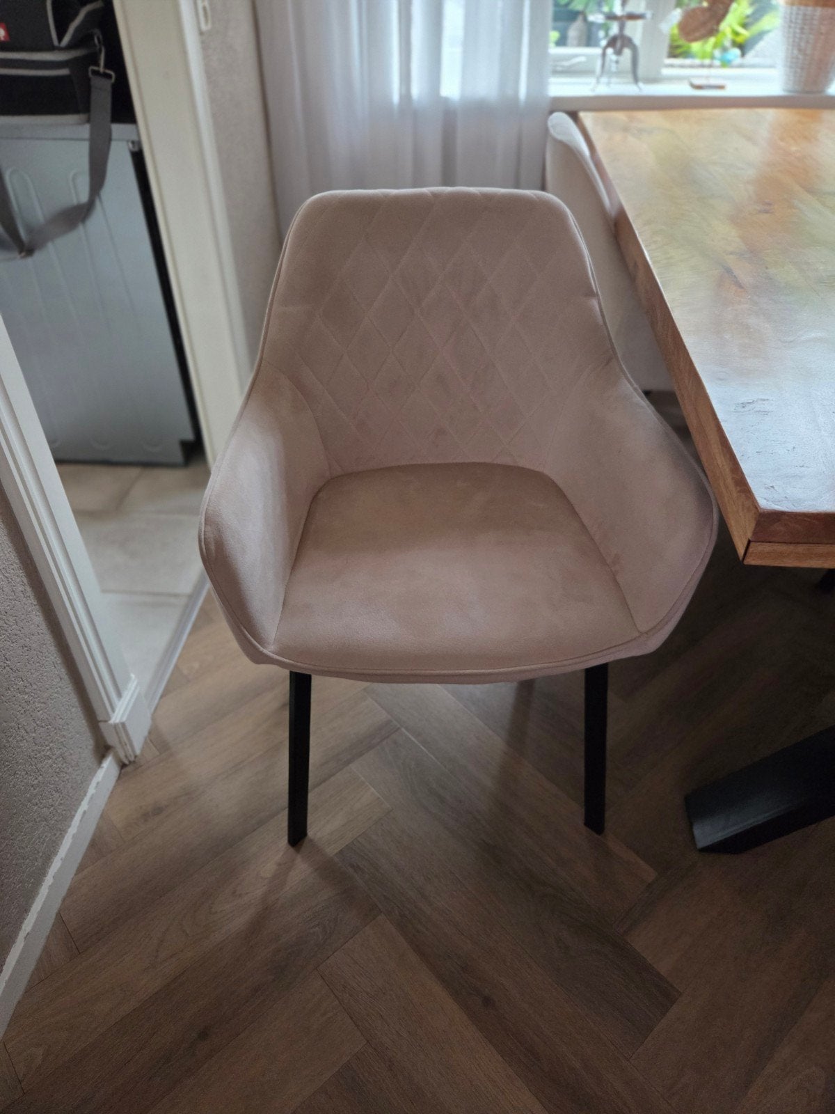 eetkamer stoelen 6x, Ophalen, Zo goed als nieuw, Zwart, Vijf, Zes of meer stoelen