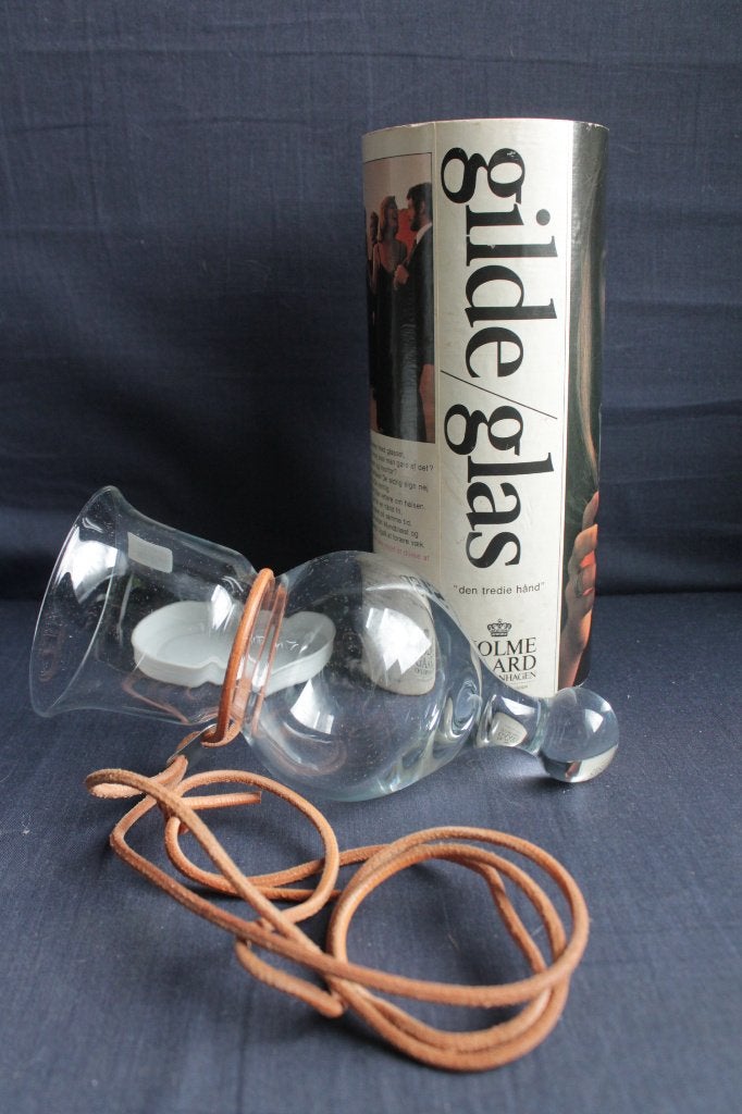 Holmegaard Gilde Glas, nekglas in originele koker. Wijnglas., Ophalen of Verzenden