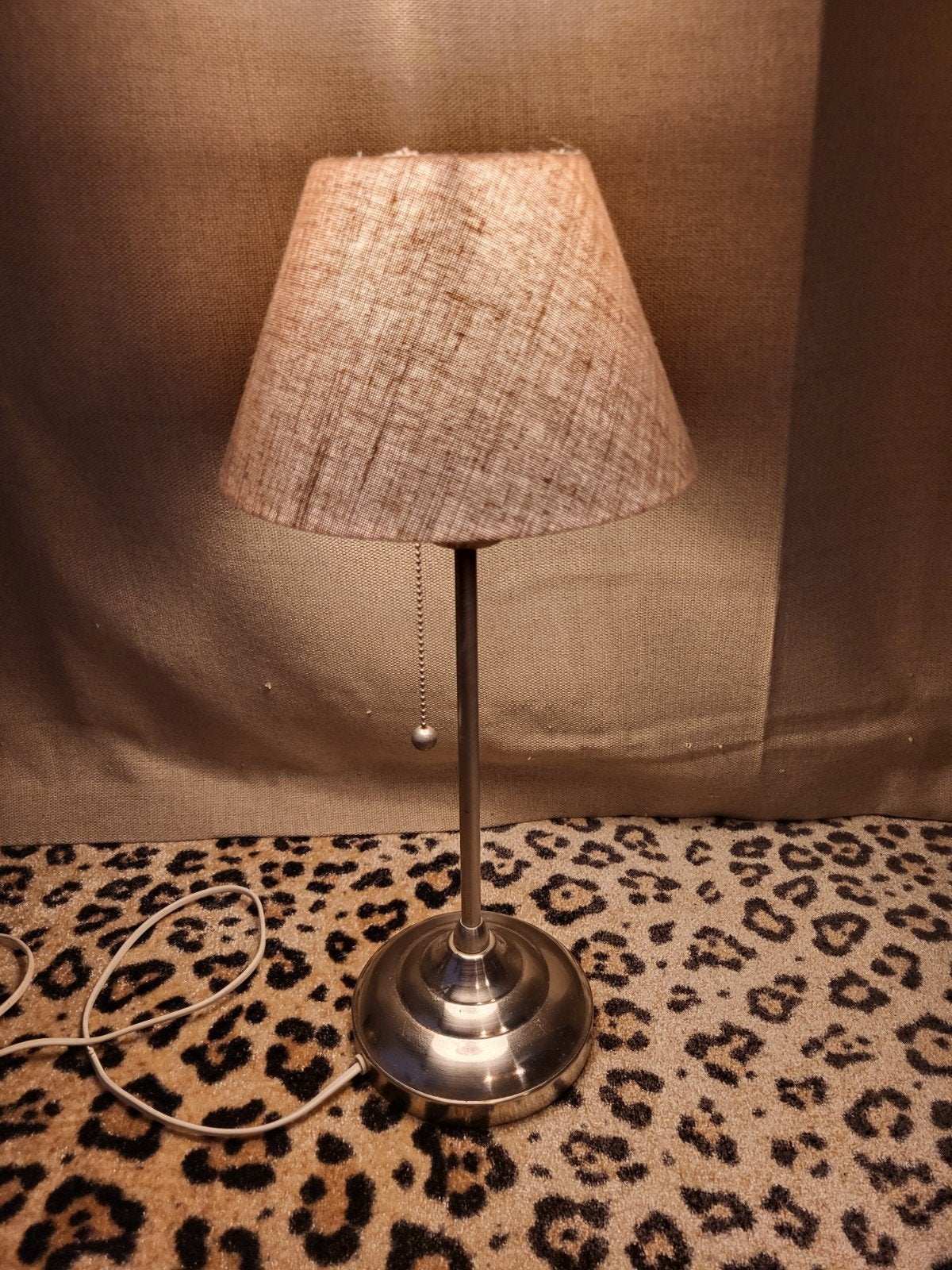 IKEA ARSTID schemerlamp beige - gebruikt, nette staat, Beige, Ophalen of Verzenden, Schemerlamp, IKEA