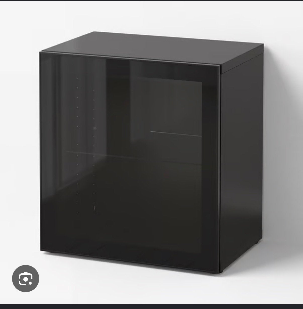 2x Ikea Besta kastje met glazen deur en plankje, Ophalen, Gebruikt