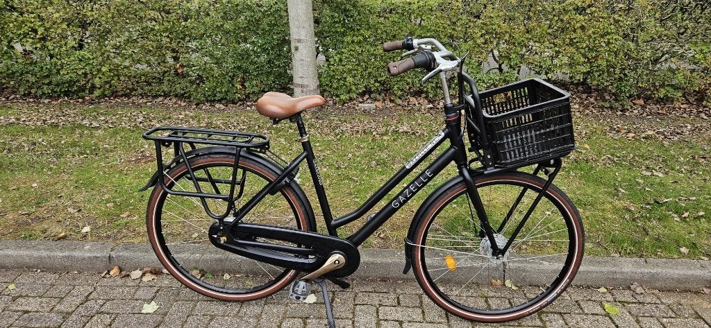 Gazelle Damesfiets met Mandje, Ophalen, 53 tot 56 cm, Versnellingen, Zo goed als nieuw