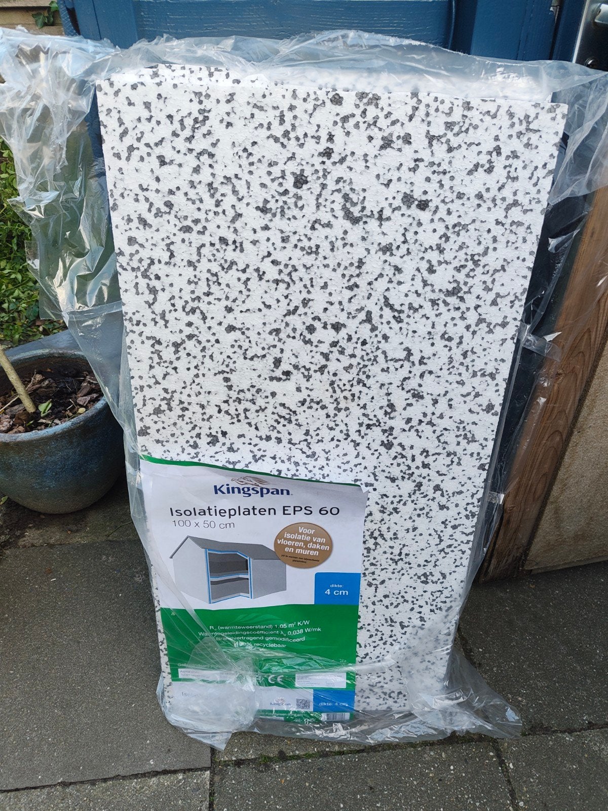 Kingspan Isolatieplaten EPS 60 - 2m², Vloerisolatie, Nieuw, Minder dan 5 m², Piepschuim (Tempex)
