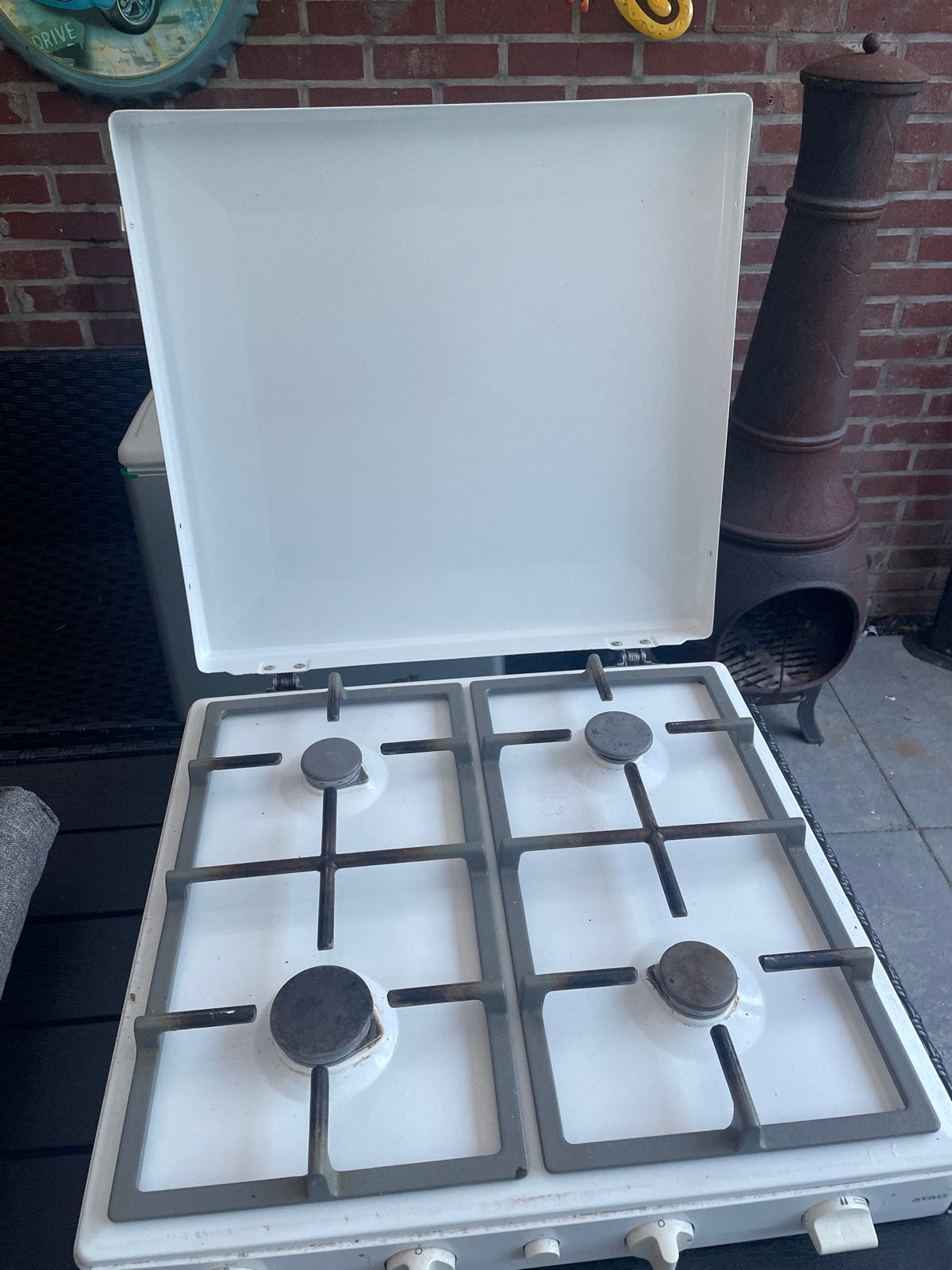 ATAG Vrijstaand Gasfornuis met 4 Kookzones, Witgoed en Apparatuur, Fornuizen, Gebruikt, 60 cm of meer, Gas, Vrijstaand