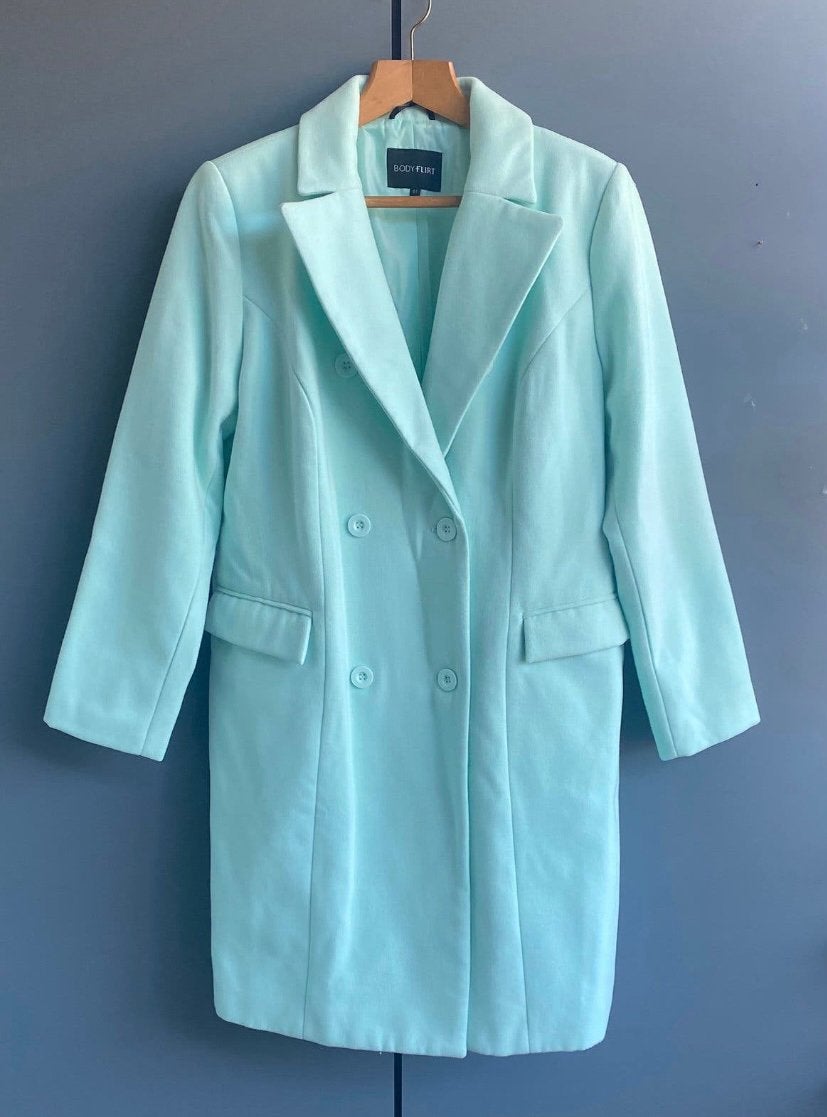 Zgan..mintgroene jas van BODYFLIRT..mt:44, B, Overige kleuren, Verzenden, Maat 42/44 (L)