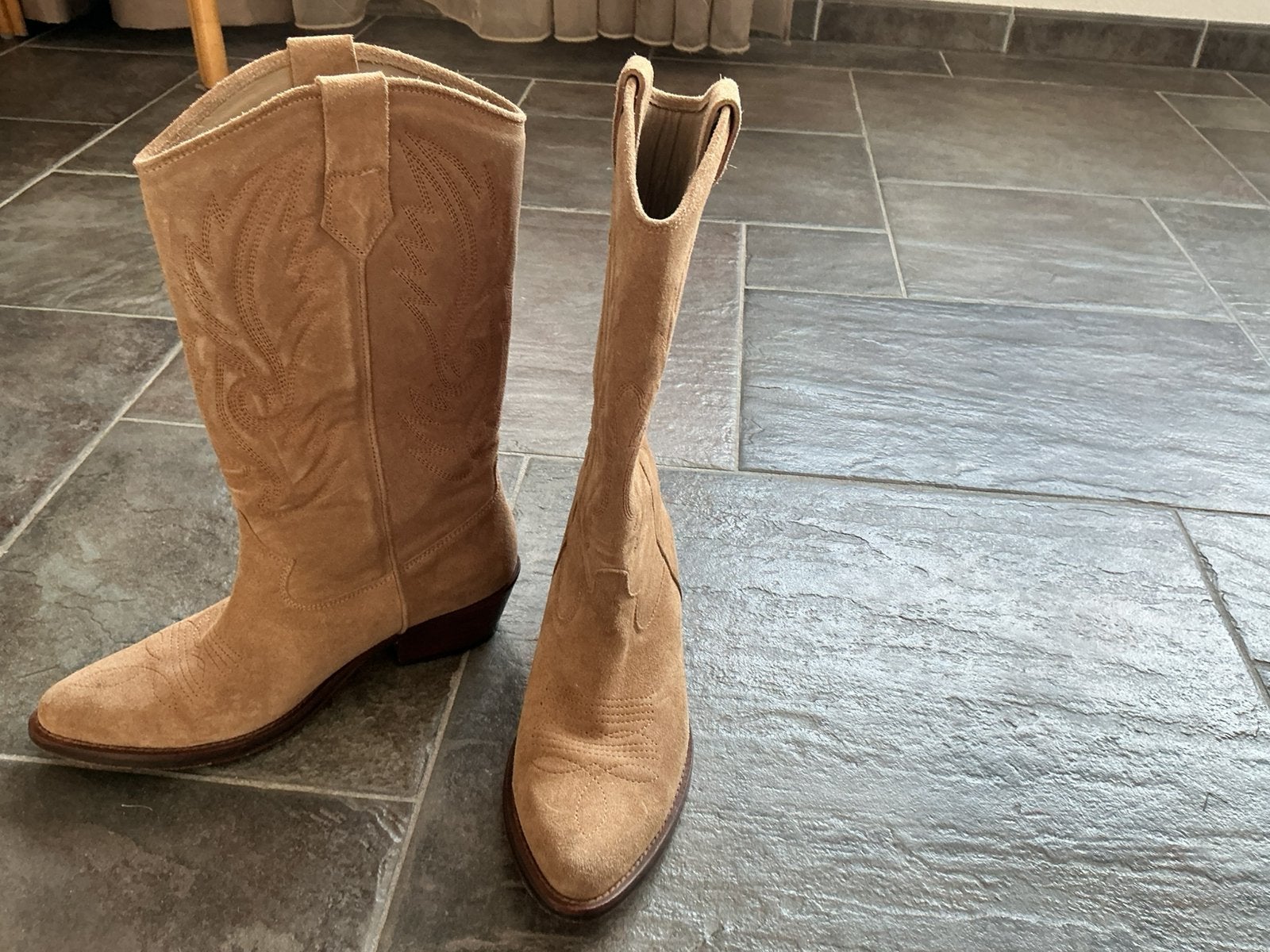 Cowboy laarzen merk Toral maat 39, Kleding | Dames, Verzenden, Beige, Overige typen, Zo goed als nieuw