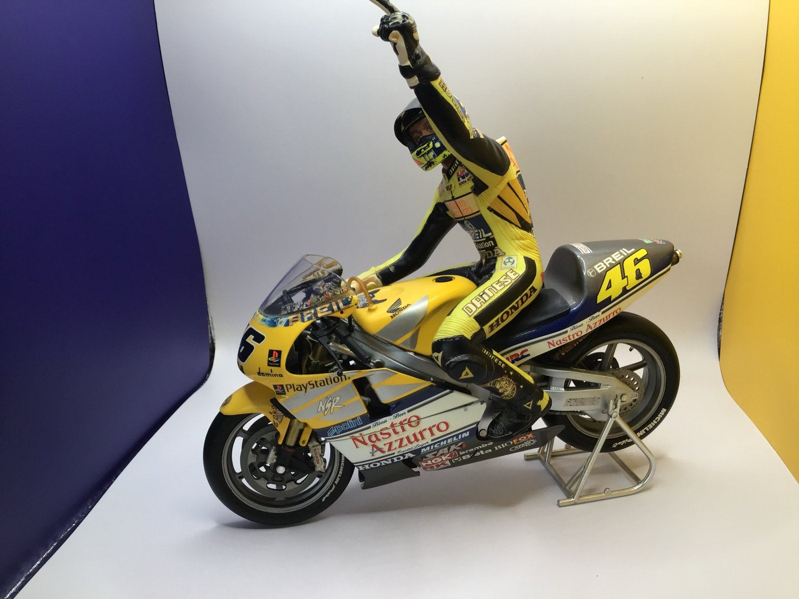 Minichamps 1:12 Honda NSR500  2001 Valentino Rossi model, Overige merken, Gebruikt, Ophalen of Verzenden, Groter dan 1:32