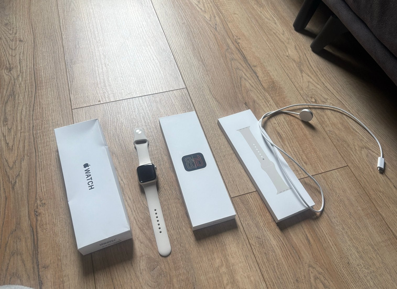 Apple Watch SE 3e generatie 40mm Starlight GPS, Ophalen, Afstand, Wit, IOS