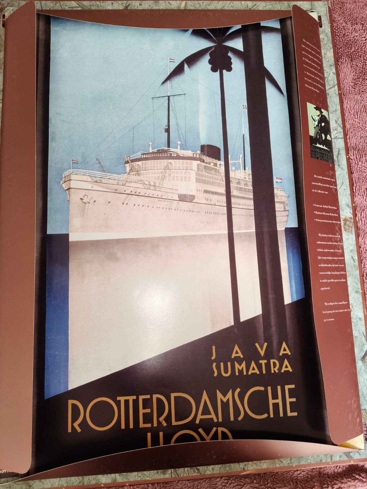 Set van 6 historische scheepvaart posters, Ophalen of Verzenden, Zo goed als nieuw, A1 t/m A3, Film en Tv
