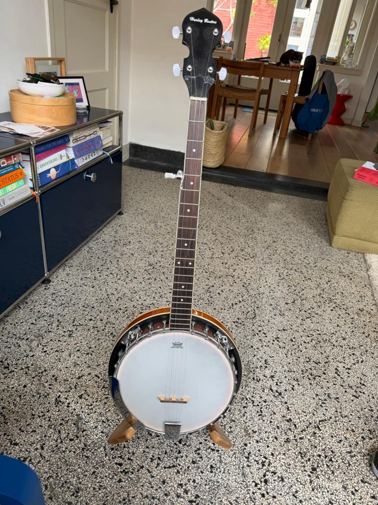 Harley Benton Banjo inclusief tas, Muziek en Instrumenten, Snaarinstrumenten | Banjo's, Ophalen, Gebruikt, Overige typen