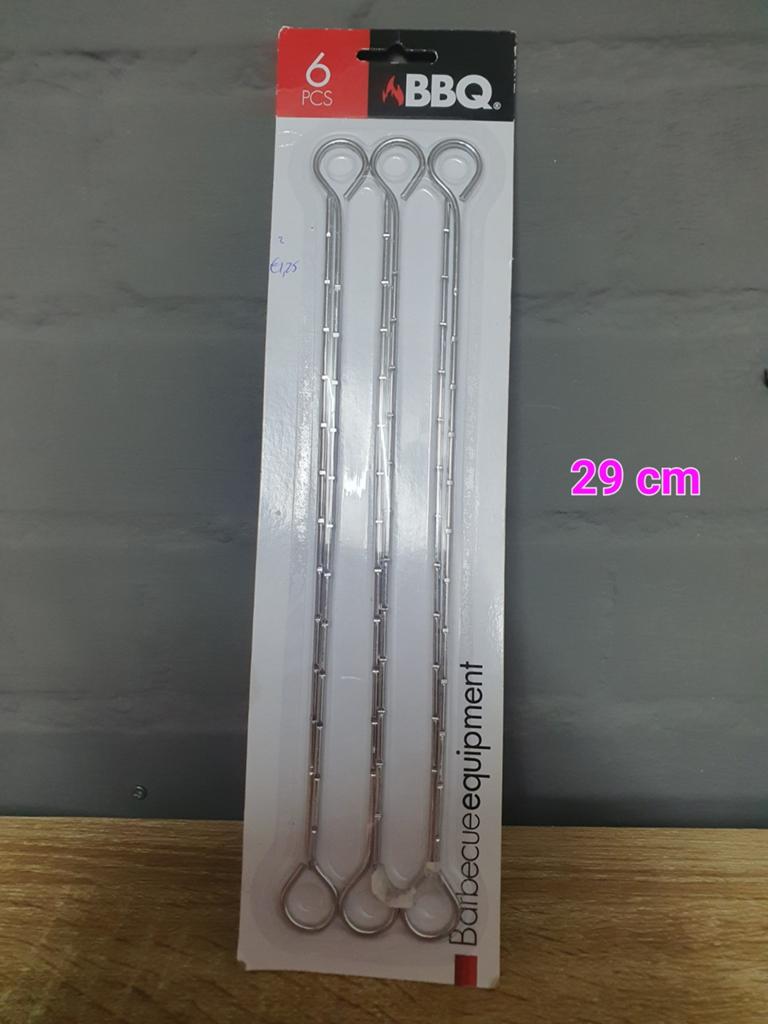 Nieuwe BBQ Spiezen Set - 6 stuks, 29 cm, Ophalen of Verzenden, Nieuw, BBQ