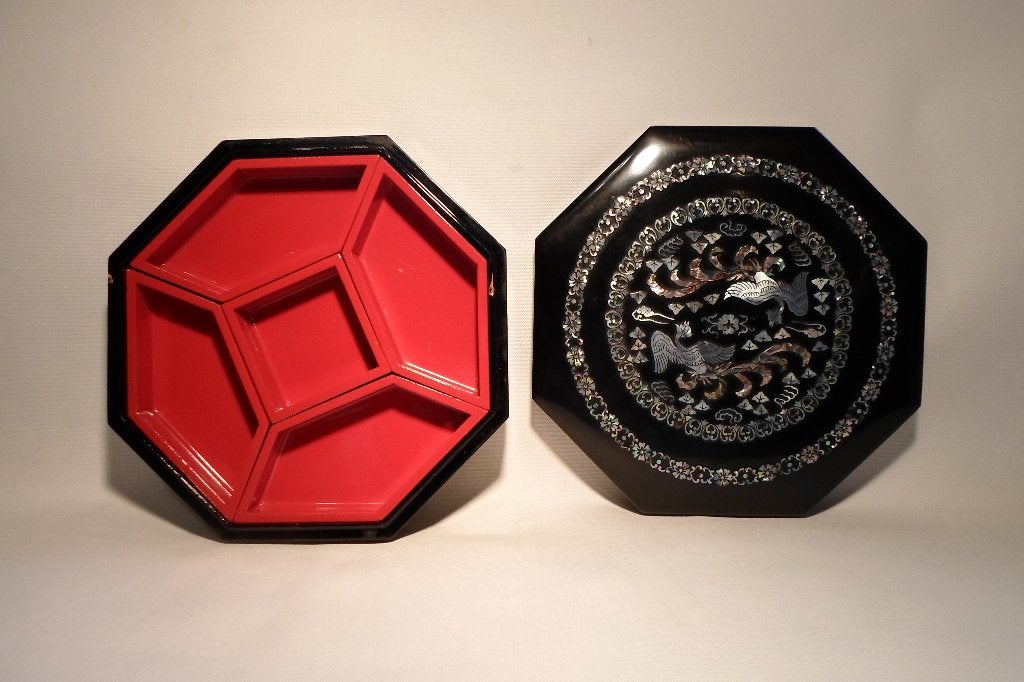 Lacquer Doos Parelmoer, Ophalen of Verzenden