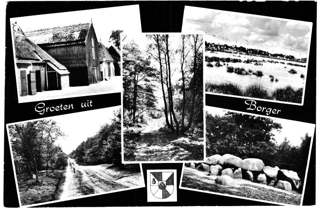 968029	Borger	Drenthe	1968	oa Hunebed D 27	Gelopen, Verzamelen, Ophalen of Verzenden, 1960 tot 1980, Gelopen, Drenthe