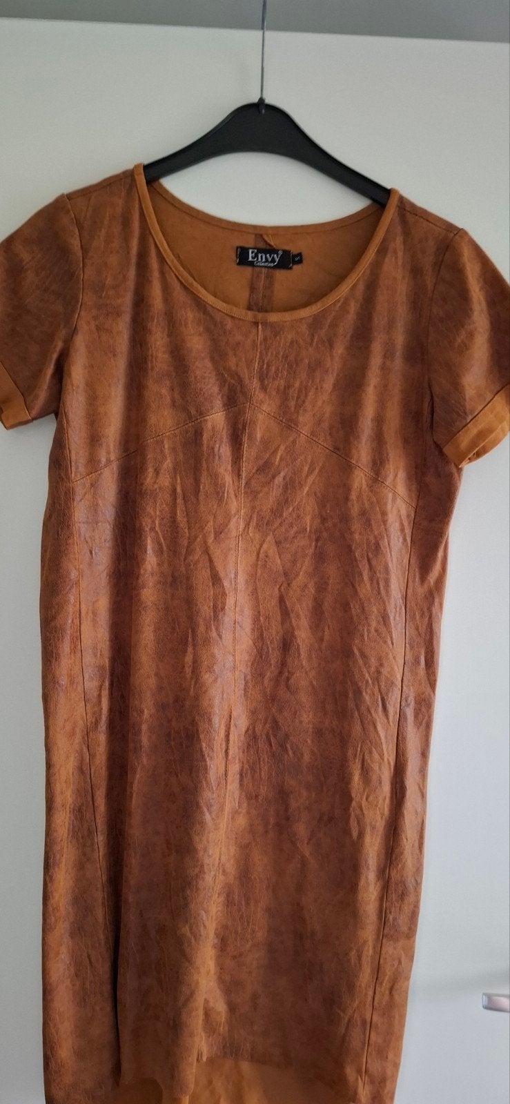 Envy Collection Jurk Maat S - Bruin Leerlook, Bruin, Envy Collection, Ophalen of Verzenden, Zo goed als nieuw