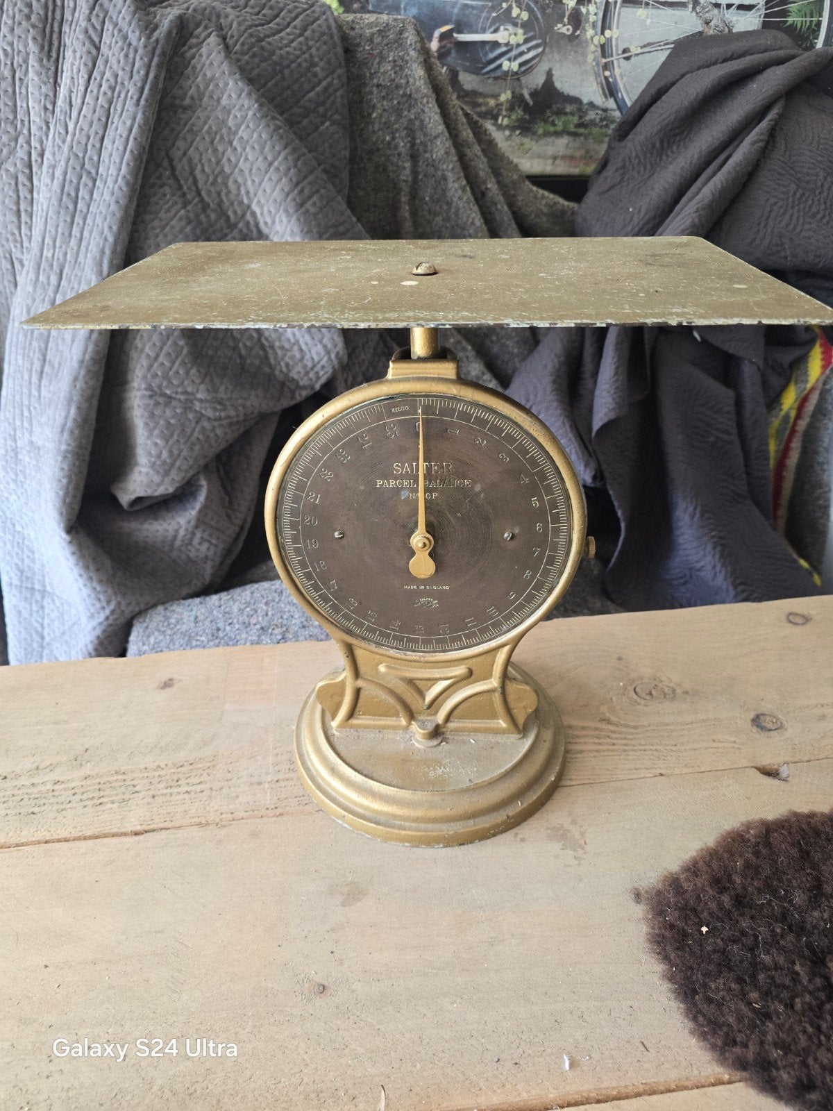Salter Antieke Weegschaal tot 25kg werkt perfect., Antiek en Kunst, Antiek | Gereedschap en Instrumenten, Ophalen