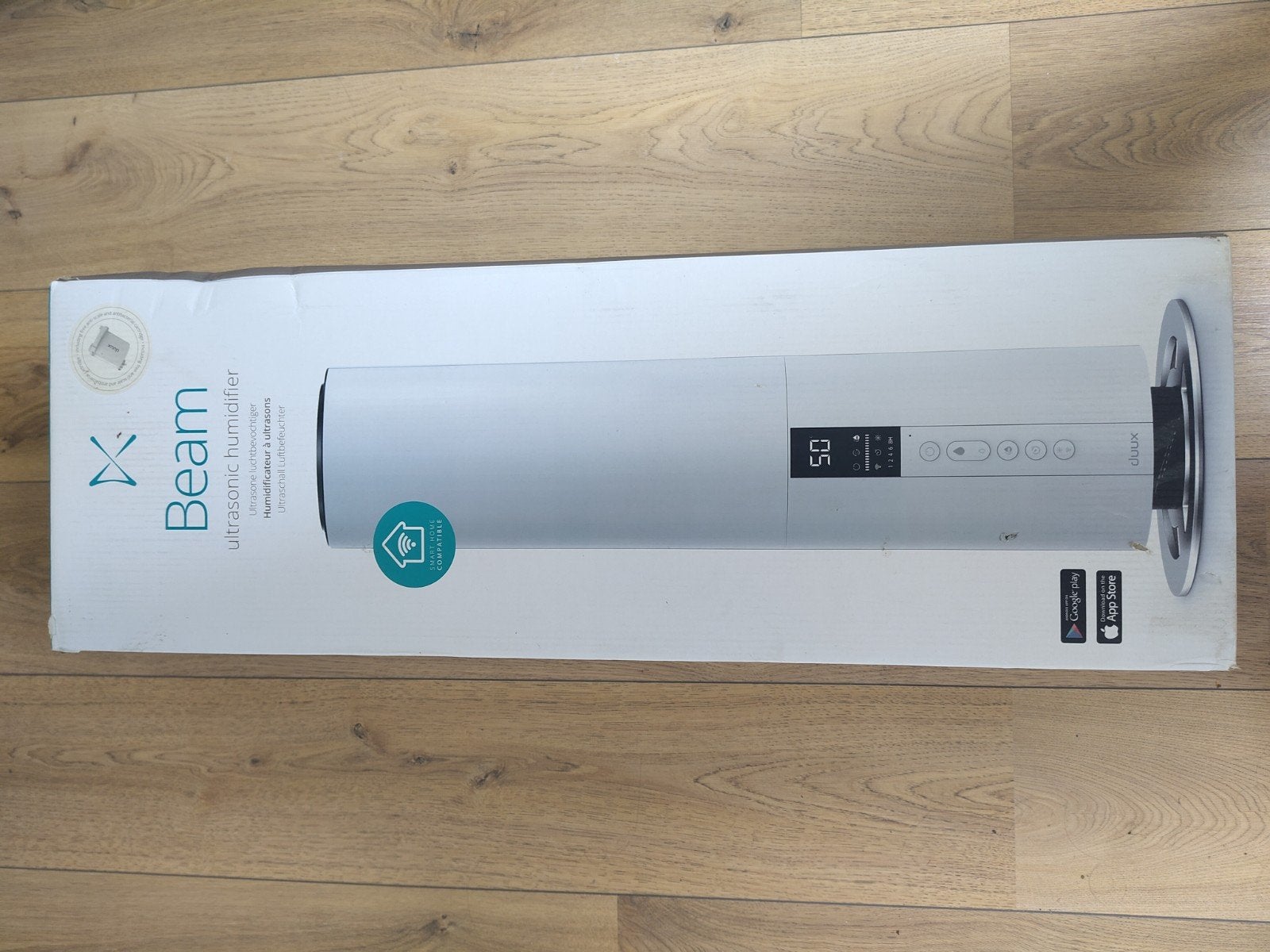 Duux Bean Mini Ultrasonic Luchtbevochtiger  wit, Ophalen of Verzenden, Zo goed als nieuw