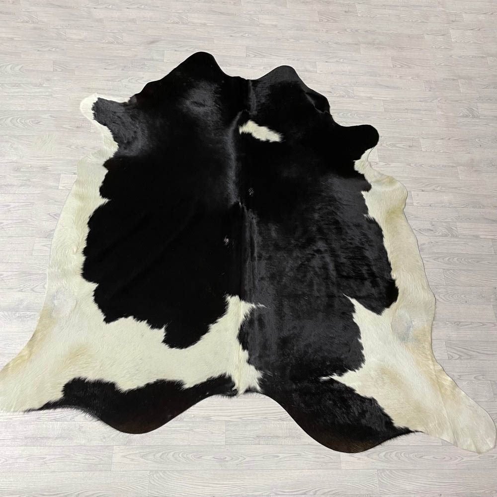 Koeienhuid zwart wit creme 240x230cm | Lederstore, Landelijk, modern, Scandinavisch, industrieel, 200 cm of meer, Zwart, Overige vormen