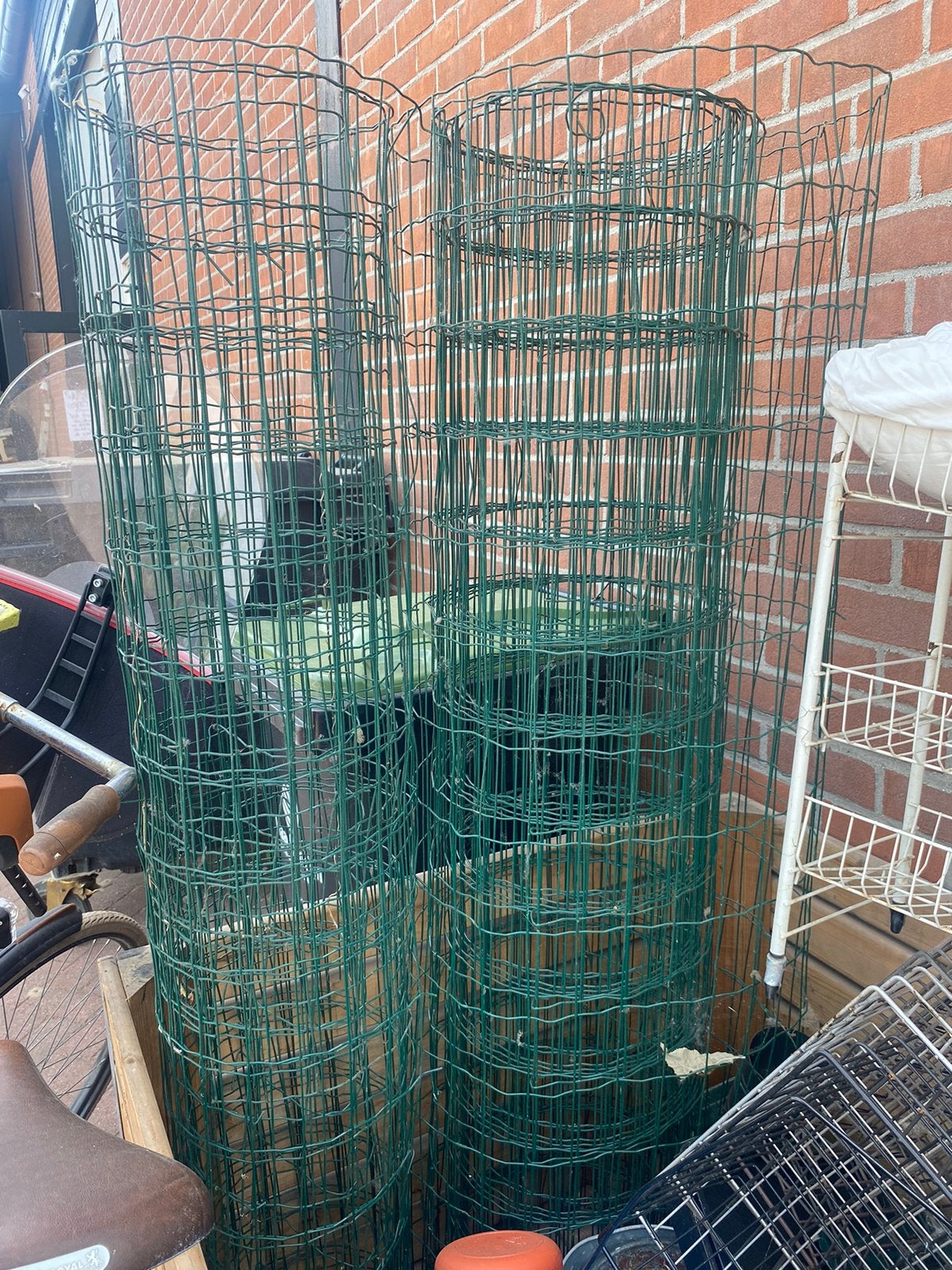 Groen draadhekwerk/gaas, Tuin en Terras, Ophalen, Zo goed als nieuw