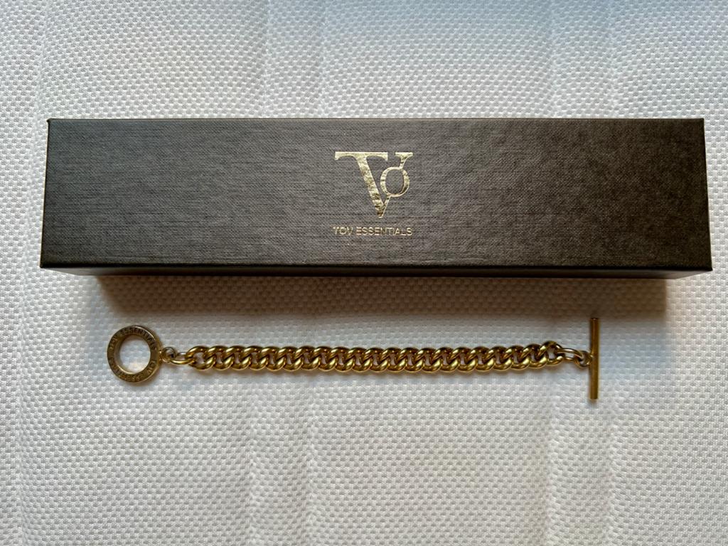 TOV Essentials Armband - stainless steel goud, Overige materialen, Gebruikt, Ophalen of Verzenden, Met bedels of kralen