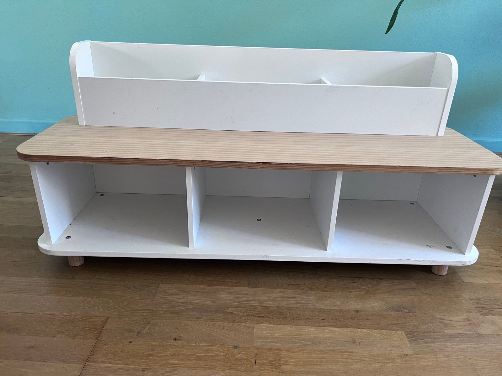 Vertbaudet schoenenkast PTILOU - wit/hout - beschadigd, Ophalen, Gebruikt