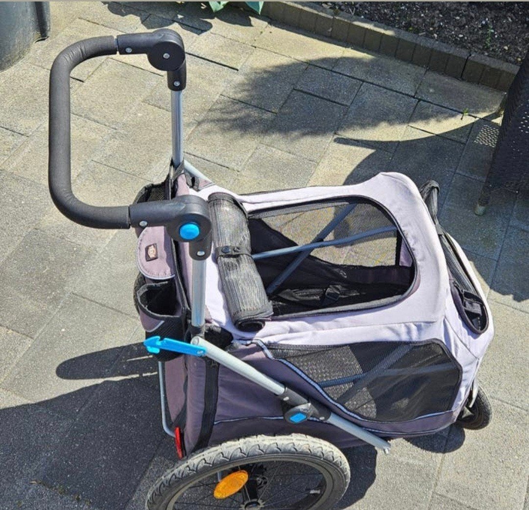 Trixie opvouwbare hondenfietskar., Ophalen of Verzenden, Zo goed als nieuw