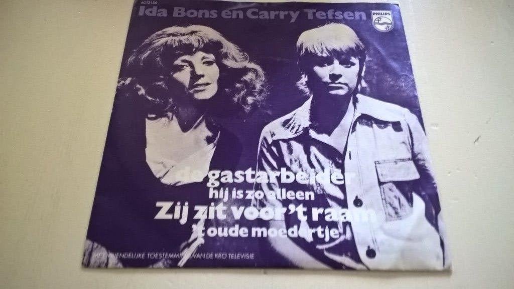 IDA BONS   EN   CARRY   TEFSEN, Gebruikt, 7 inch, Ophalen of Verzenden, Levenslied of Smartlap