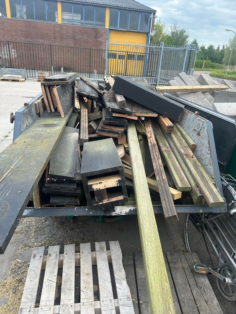 Afvalhout en openhaardhout, Minder dan 3 m³, Ophalen, Overige houtsoorten, Blokken
