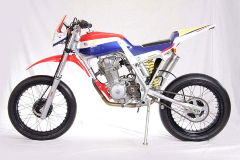 Honda XL125 XR250 custom made supermoto Freddy Spencer 1:1, Motoren, 218 cc, Sportuitlaat, Gebruikt, Particulier
