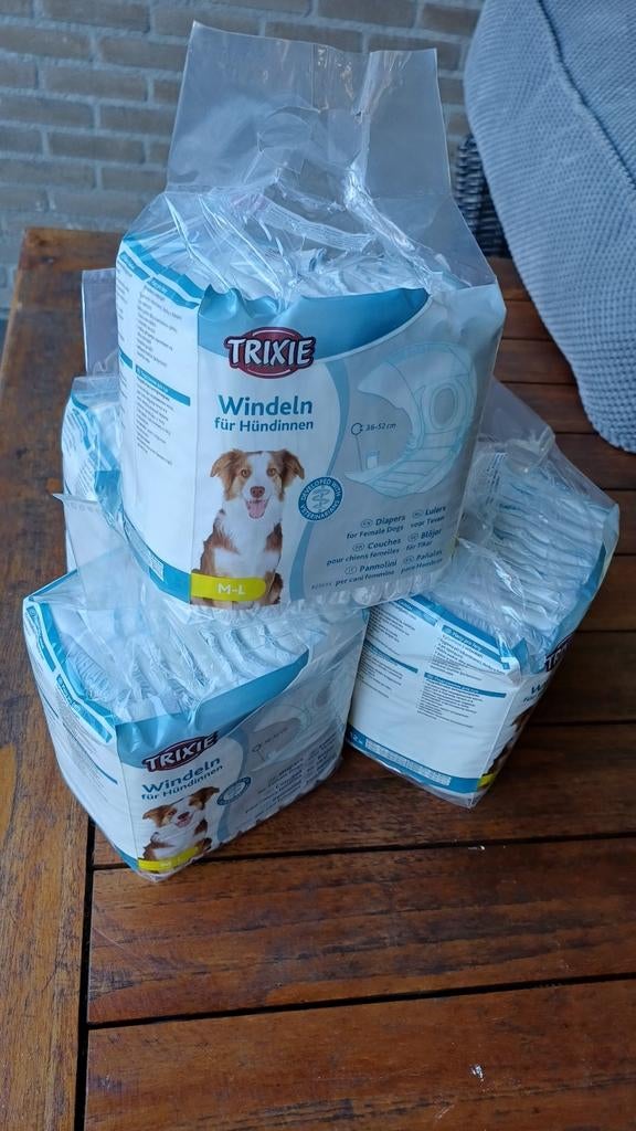 TRIXIE  LUIERS VOOR DE HOND ( TEEFJE) 54 stuks€17,50, Ophalen of Verzenden, Nieuw