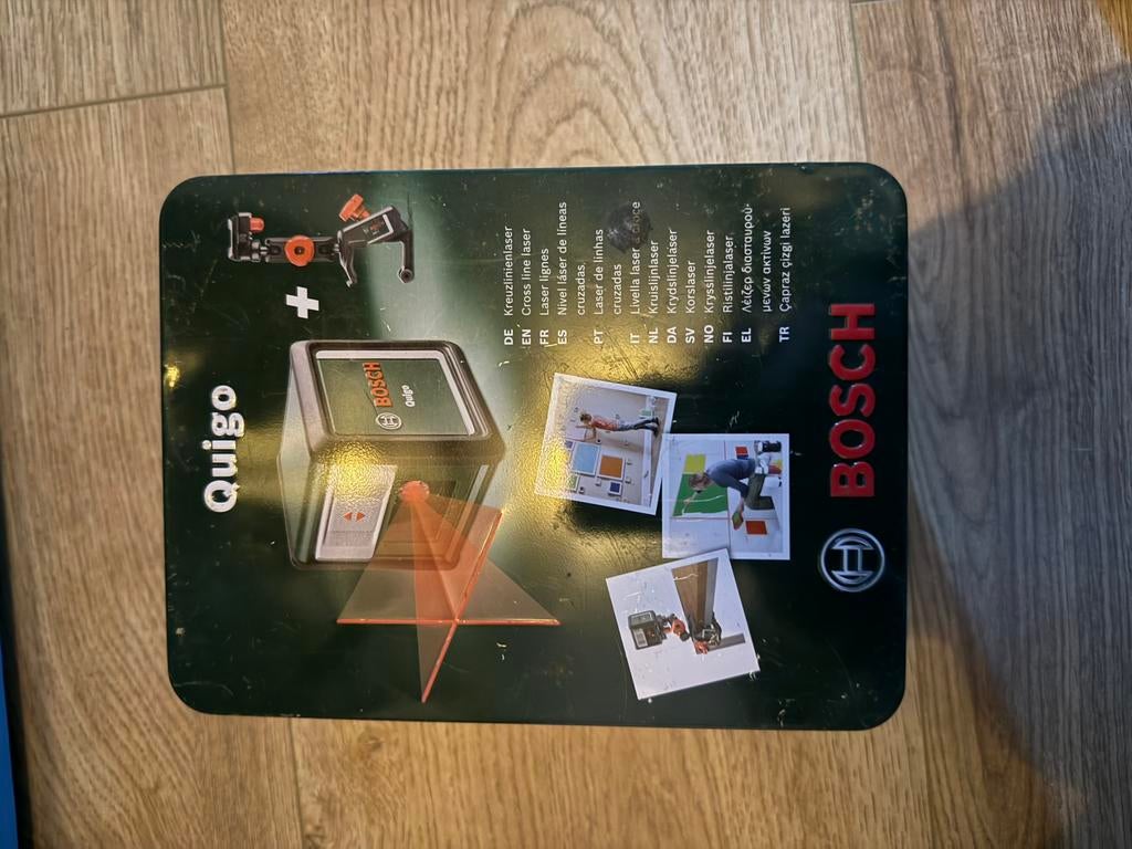Bosch kruislijnlaser Quigo, Ophalen of Verzenden, Zo goed als nieuw